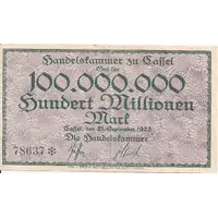 100 000 000 Mark Handelskammer