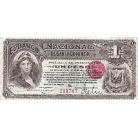 1 Peso Banco Nacional de Santo Domingo
