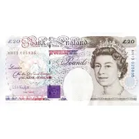 20 Pounds - Elizabeth II Michael Faraday, four '£20'