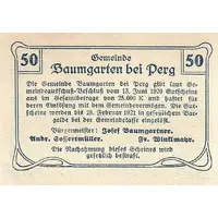 50 Heller Baumgarten