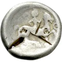 Tetradrachm Sattelkopfpferd Type