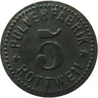 5 Pfennig - Rottweil Pulverfabrik
