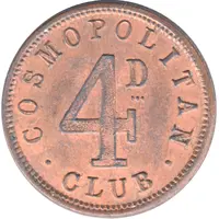 Token - Wanganui Cosmopolitan Club 4D Club Check