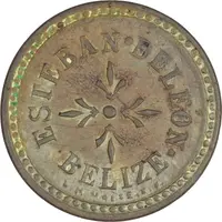 3 Reales Esteban de Leon, Belize