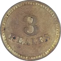 3 Reales Esteban de Leon, Belize