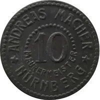 10 Pfennig - Nürnberg Andreas Macher Mauermeister