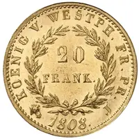 20 Franken - Jérôme Bonaparte Restrike