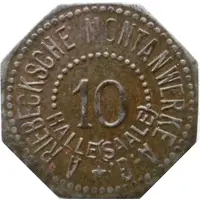 10 Pfennig - Halle A. Riebecksche Montanwerke A.G
