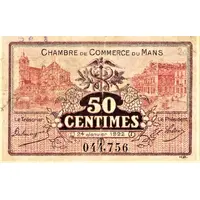 50 Centimes - Chambre de Commerce du Mans 72