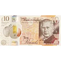 10 Pounds - Charles III Jane Austen, polymer