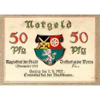 50 Pfennig Townscape Series