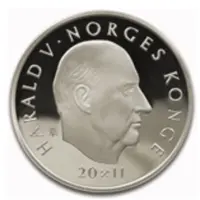 200 Kroner - Harald V Skiing