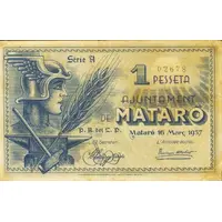 1 Peseta Mataró