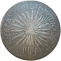 50 Centavos Hidalgo del Parral, plain edge