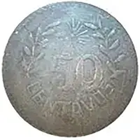 50 Centavos Hidalgo del Parral, plain edge