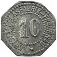 10 Pfennig - Frauenau Krystallglasfabrik
