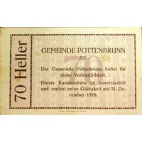 70 Heller Pottenbrunn
