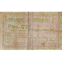 0.25 Pesetas Riudarenes