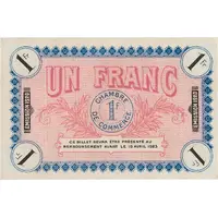 1 Franc - Chambre de Commerce d'Auxerre [89]