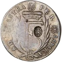 ⅔ Thaler - Philip I Countermarked Saxe-Gotha-Altenburg