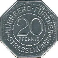 20 Pfennig - Vestner Tor Nürnberg-Fürth