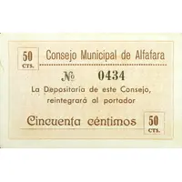 50 Céntimos Alfafara