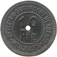 10 Pfennig - Weilburg an der Lahn Offizier-Gefangenenlager