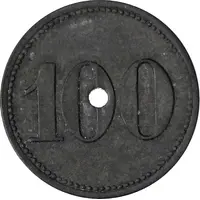 100 Pfennigs - Hamborn Gewerkschaft Deutscher Kaiser Hüttenwerk