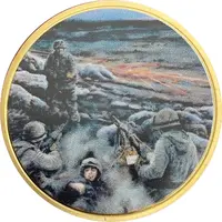 Medal Battle of Mount Longdon, Gold plated