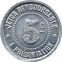 5 Centimes - Syndicat de l'Alimentation en Gros - Hérault [34]