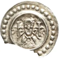 Denier Bracteate - Abbey with Royal Participation