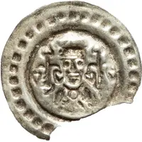 Denier Bracteate - Abbey with Royal Participation