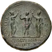 Medallion - Time of Commodus Homonoia with Smyrna