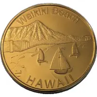 Medal - Waikiki Beach Honolulu, Hawaii