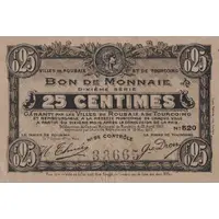 25 Centimes - Villes de Roubaix et de Tourcoing [59]