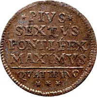 1 Quattrino - Pius VI