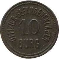 10 Pfennig - Burg Offizier Gefangenenlager
