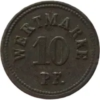 10 Pfennig - Burg Offizier Gefangenenlager
