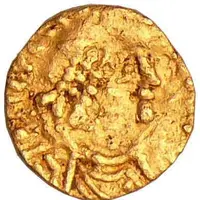 Pseudo-imperial tremissis in the name of Justin II