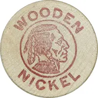 Wooden Nickel Frank Davison, Bermudiana Hotel