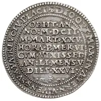 1/2 Thaler - Joachim Fridrich Death of Joachim Fridrich