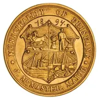 Medalet - Victoria Diamond Jubilee, Brisbane, gold