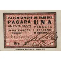 1 Peseta Barbens