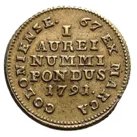 Coin weight - Stanisław August Poniatowski Ducat, Warszawa mint