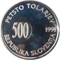 500 Tolarjev Plebiscite on Independence