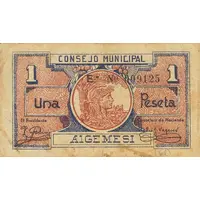 1 Peseta Algemesí