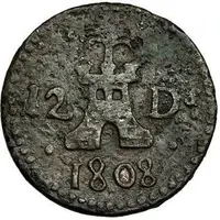 12 Dineros - Ferdinand VII