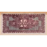 10 Cents Provincial Bank of Chihli