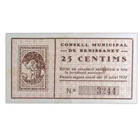 25 Céntimos Benissanet