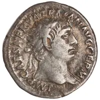 Denarius - Trajan P M TR P COS III P P, Victory